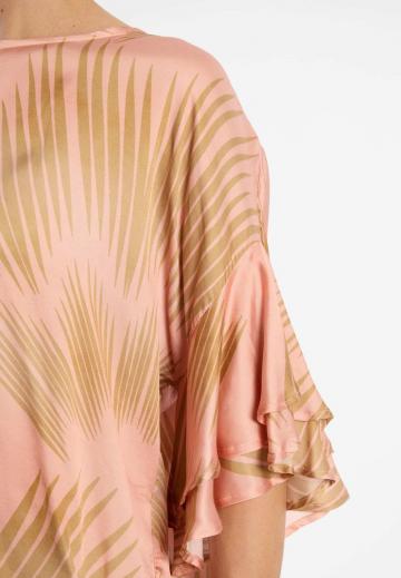 Атласная блузка