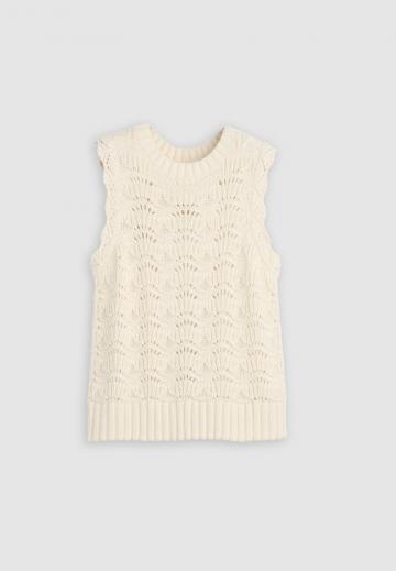 Пуловер без рукавов