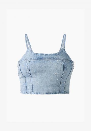 Джинсовый комбинезон