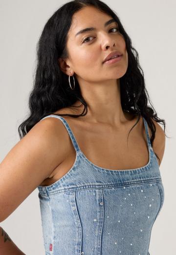 Джинсовый комбинезон