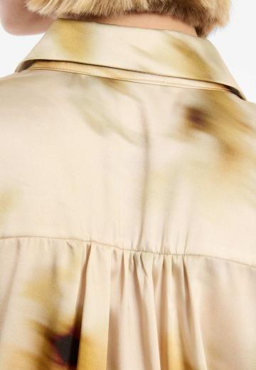 Атласная блузка