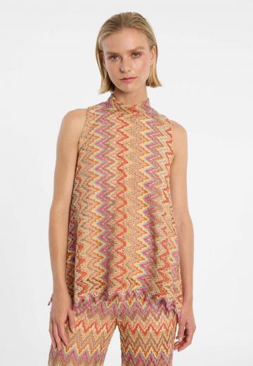 Пуловер без рукавов