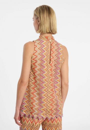 Пуловер без рукавов