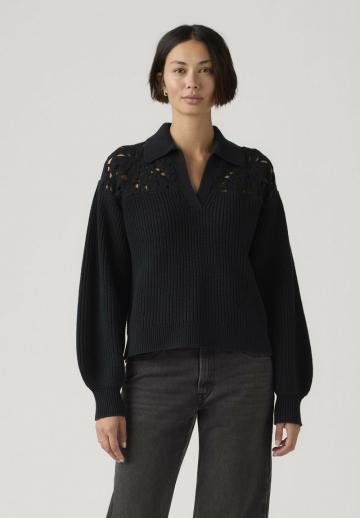 Пуловер с вырезом V