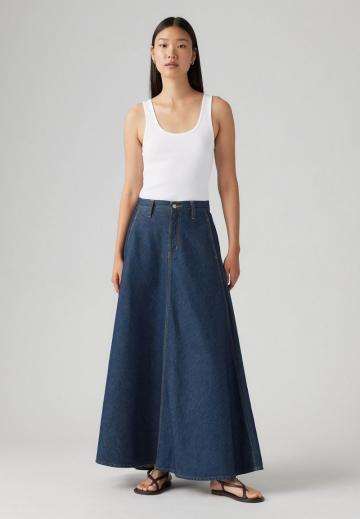 Юбка с накладными карманами