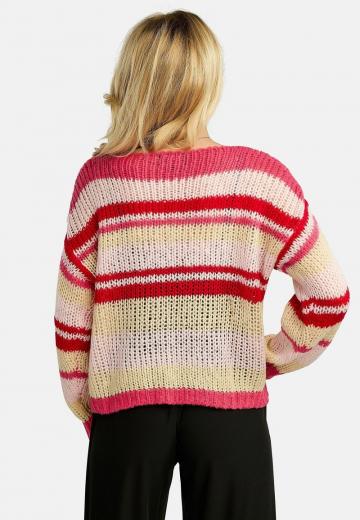 Пуловер в полоску