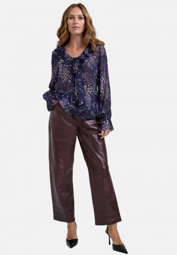 Атласная блузка