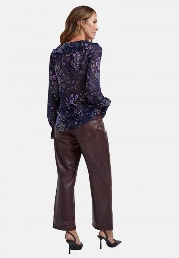 Атласная блузка