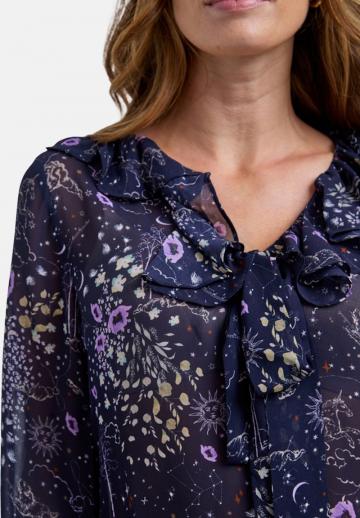 Атласная блузка