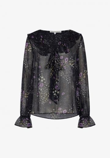 Атласная блузка