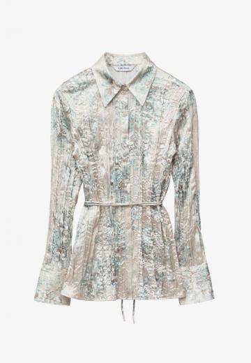 Атласная блузка