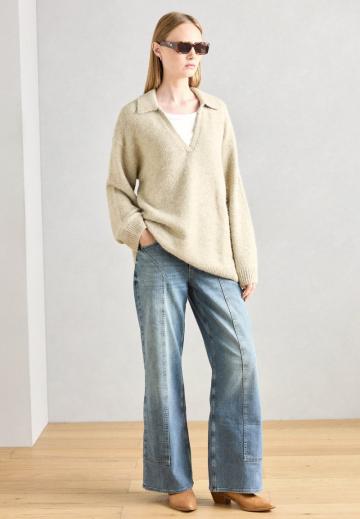 Длинный пуловер