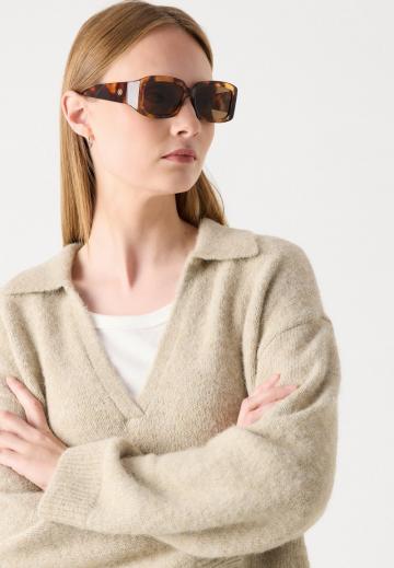 Длинный пуловер