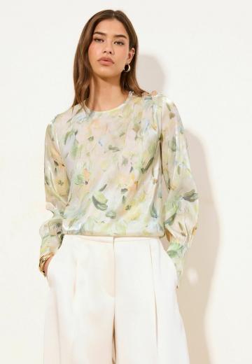 Атласная блузка