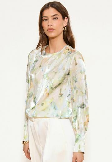 Атласная блузка