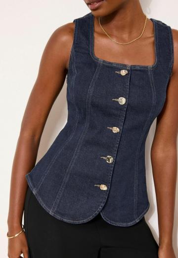 Джинсовый комбинезон