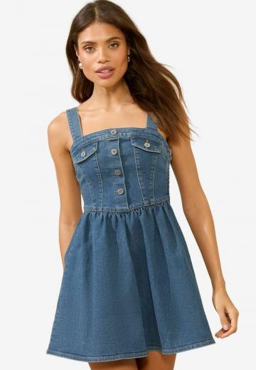 Джинсовый комбинезон