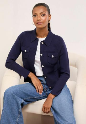 Блейзер с накладными карманами