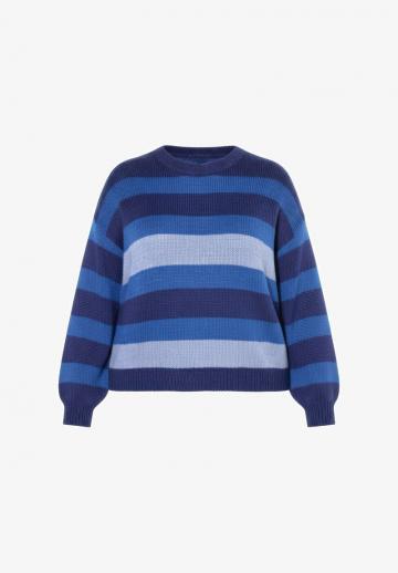Пуловер в полоску