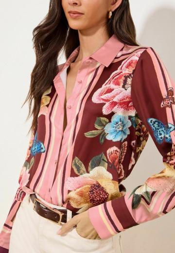 Атласная блузка