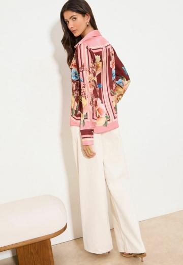 Атласная блузка