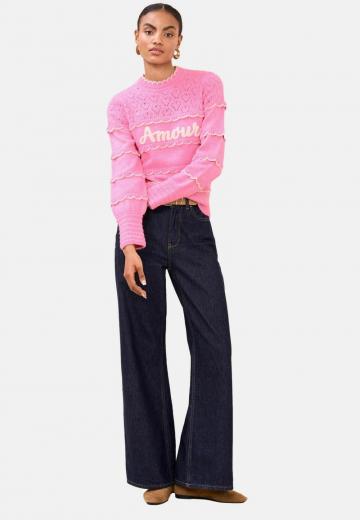 Пуловер в полоску