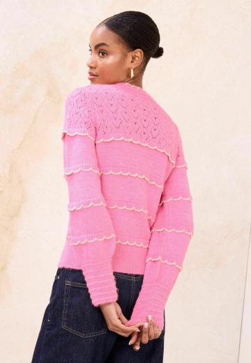 Пуловер в полоску