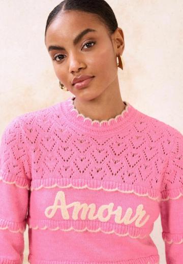 Пуловер в полоску