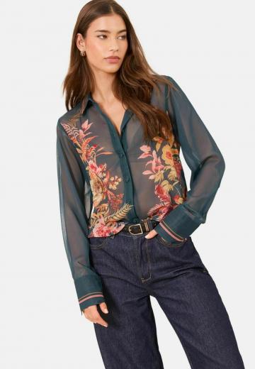 Атласная блузка