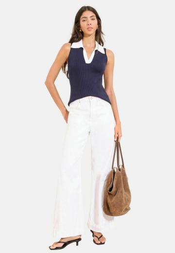 Пуловер без рукавов