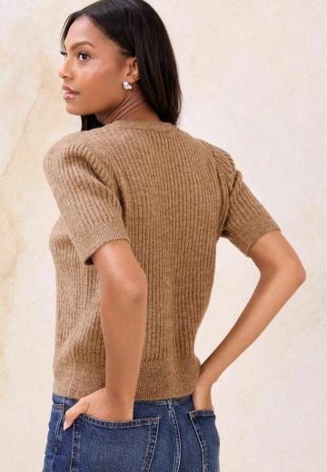 Пуловер с коротким рукавом