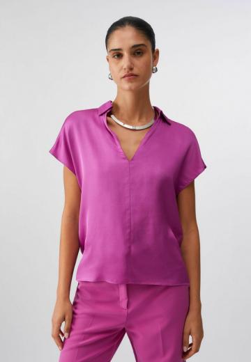 Атласная блузка