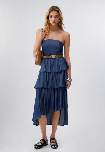 Платье без бретелек