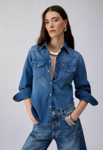 Джинсовая блузка
