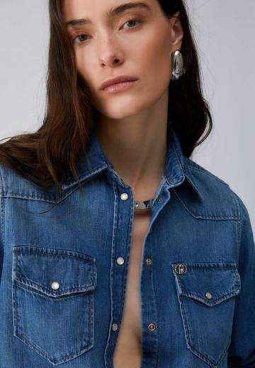 Джинсовая блузка