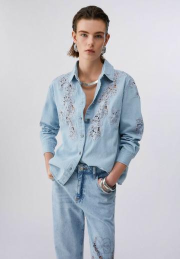 Джинсовая блузка