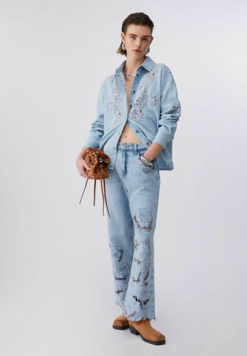 Джинсовая блузка