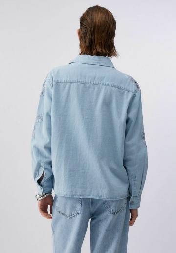 Джинсовая блузка