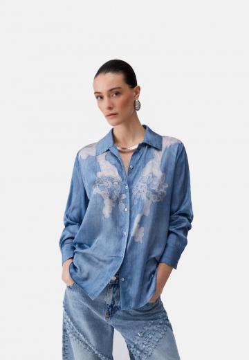 Джинсовая блузка