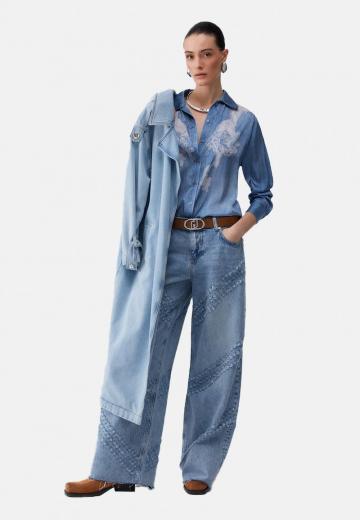 Джинсовая блузка