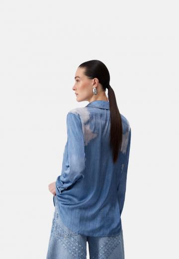 Джинсовая блузка