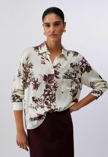 Атласная блузка