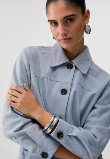 Кожаное пальто