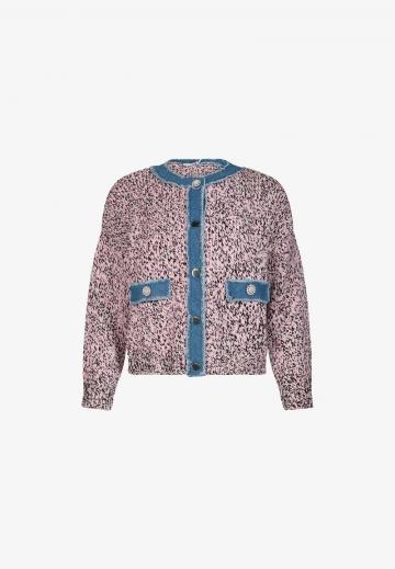 Жаккардовая вязаная кофта