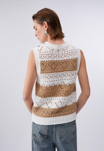 Пуловер без рукавов