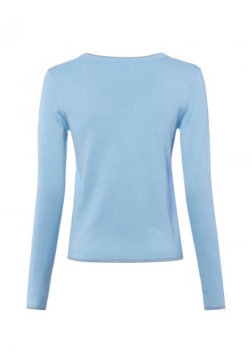 Пуловер с вырезом V