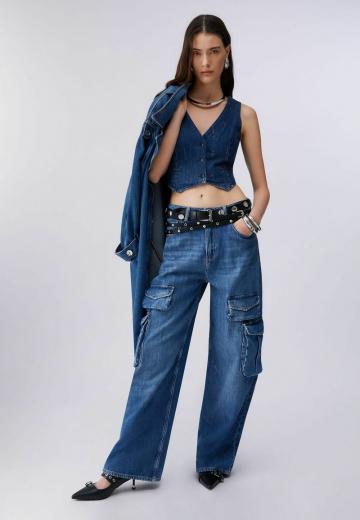 Джинсовая жилетка