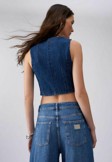 Джинсовая жилетка
