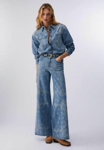 Джинсовая блузка