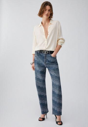 Прямые джинсы